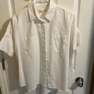 Madewell courier shirt in white cotton